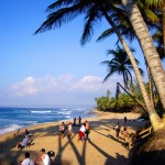 Sandy Beach en un día lleno de gente