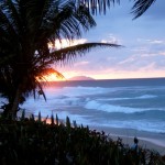 Rincón Sunset with Desecheo Island in the Distance